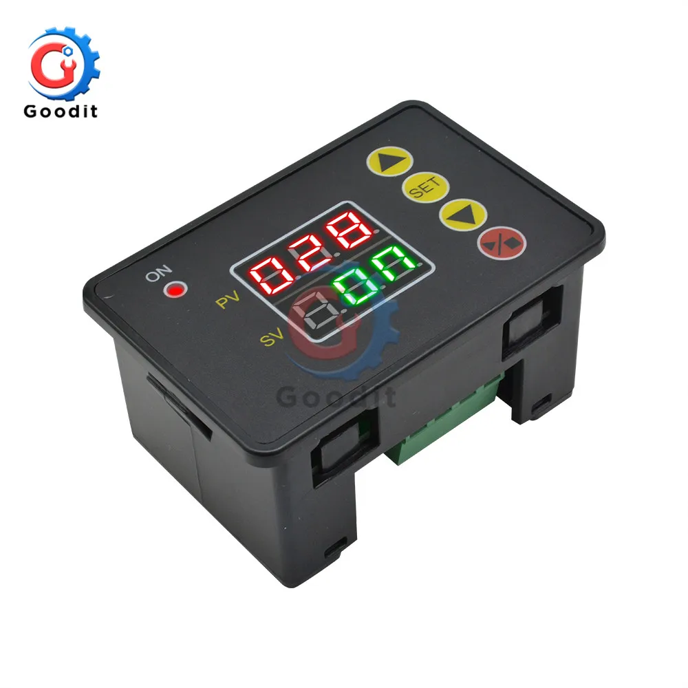 T2310 LED Digital Time Controller Countdown Timer On/Off Switch Delay Timer Relay Module with Buzzer High Precision Intelligent 4