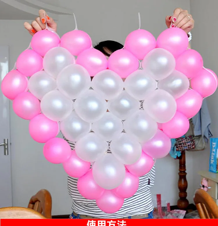 DIY 5 дюймов латексные шары форма сердца моделирование сетки воздушные шары инструменты Свадьба юбилей день рождения украшения шары
