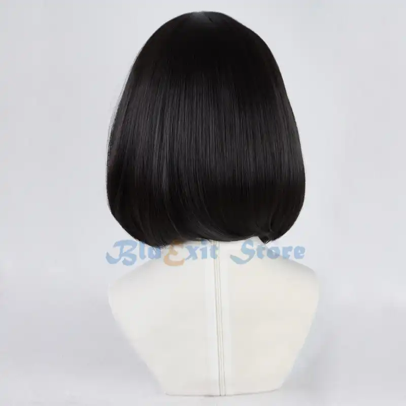 Game Bang Dream Afterglow Mitake Ran Wig Cosplay Hair Short Black