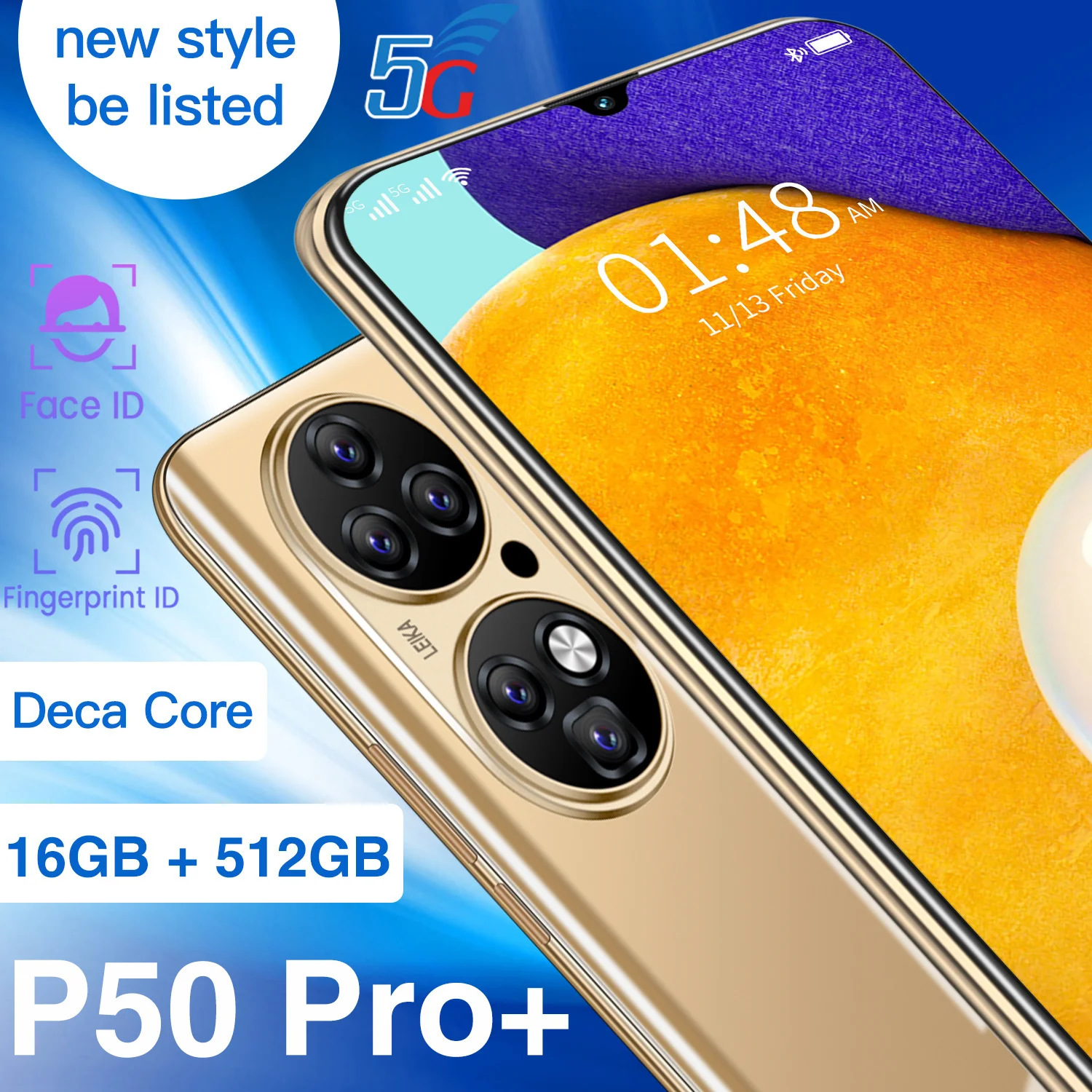 Смартфон глобальная версия P50 Pro + экран 2021 дюйма 16 6 7 ГБ десятиядерный 512 мАч