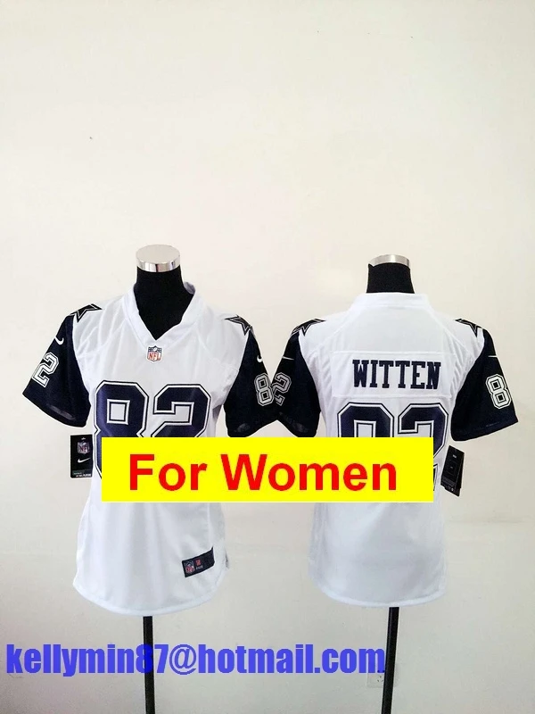 Stitiched, Dallas s, Tony Romo, Emmitt Smith, Cole besley, Sean Lee, Jason Witten, Ezekiel Elliott, для женщин Джерси - Цвет: Слоновая кость