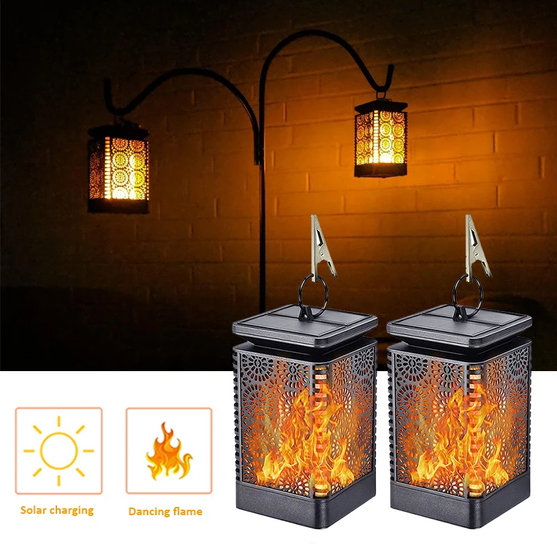 

Solar Light Garden Lights LED Night Light Dancing Flame Lantern Led Decoration For Garden Patio Yard Waterproof Outdoor Lighting