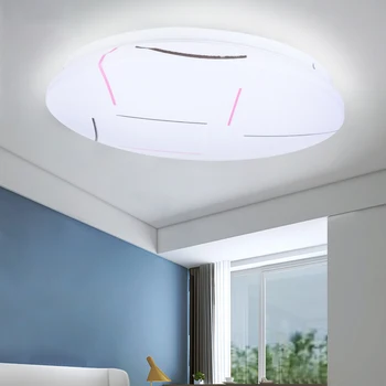 

JUNEJOUR 1PC Ceiling Light Round Panels Ceiling Lamp Flat Ceiling Lamp for Balcony Living Room 12W/18W/24W