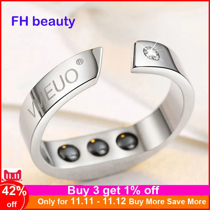 Baratos 4 tamaños Anti ronquido anillo terapia magnética tratamiento de acupresión contra ronquidos dispositivo ronquido tapón dedo anillo ayuda para dormir