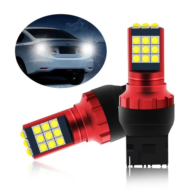 2Pcs Led 12V T20 Type Car Reversing Light Rear Tail Bulb Reverse Lamp Daytime Running Signal Glowing Working | Автомобили и