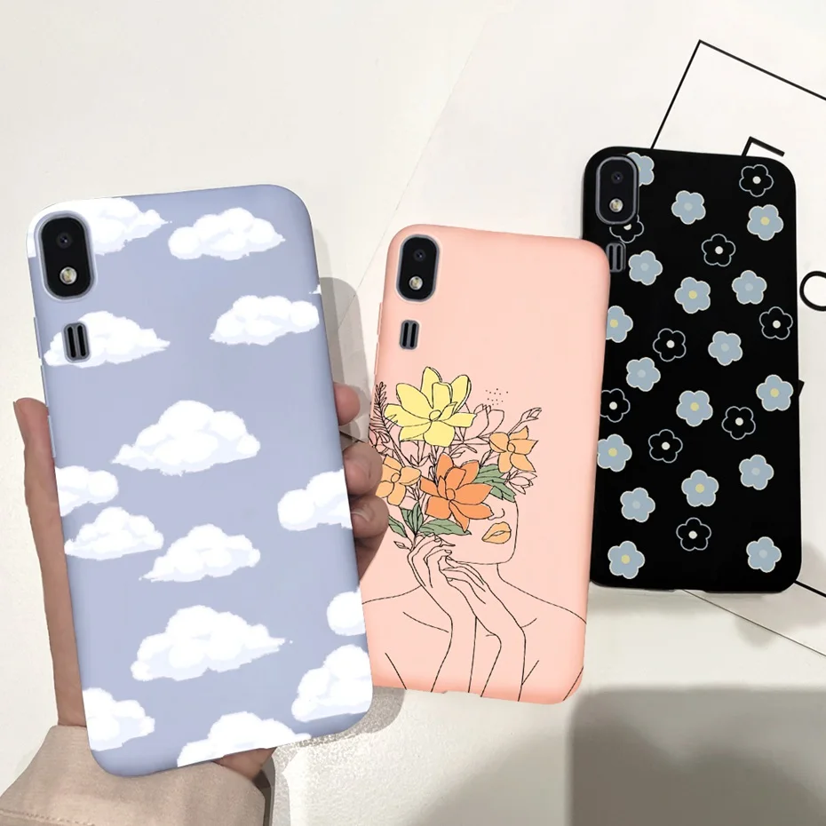 Cute Soft Silicone TPU Phone Case Back Cover - Compatible with Samsung Galaxy A2 Core