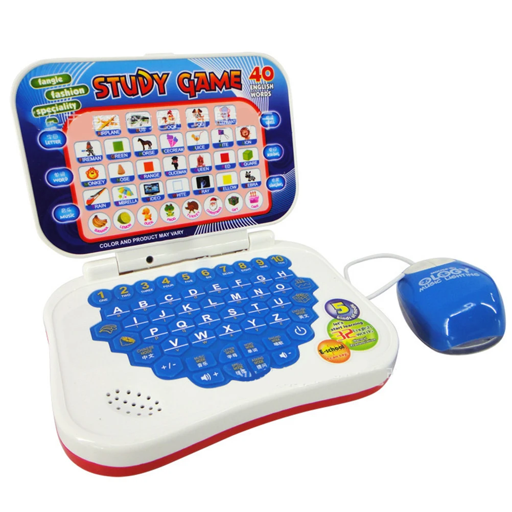 Multifunctional Bilingual Learning Machine For Kids Mini Laptop Computer With MouseToy Baby Early Educational Toy Gift | Игрушки и хобби