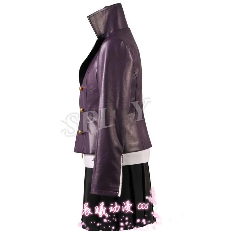 Аниме Danganronpa Kirigiri Kyouko Униформа Oputfit Косплей Костюм Хэллоуин вечерние костюмы