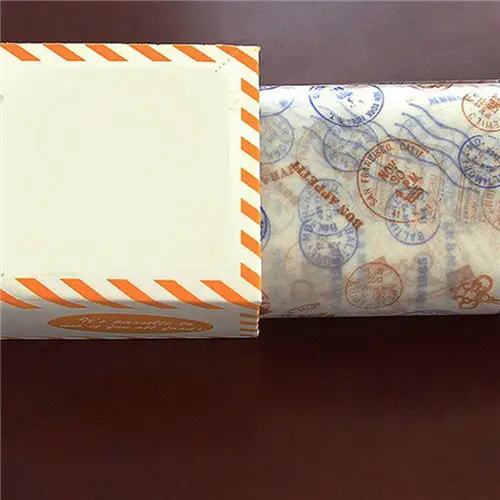 Postmark 50 шт./партия пищевая Вощеная Бумага класс Промасленная бумага пищевая пленка оберточная бумага для хлебный сэндвич бургер фри масло бумага инструменты для выпечки - Цвет: Postmark