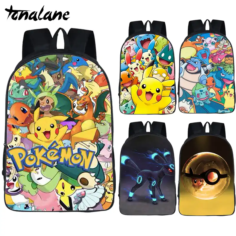 mochila escolar pokemon