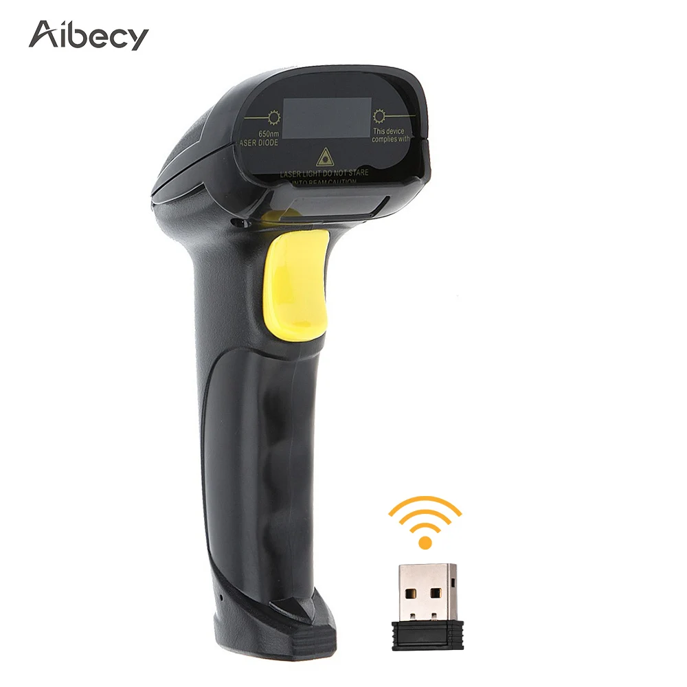 Aibecy 2 в 1 4G Беспроводной сканер штрих кода USB проводной лазерный кодов