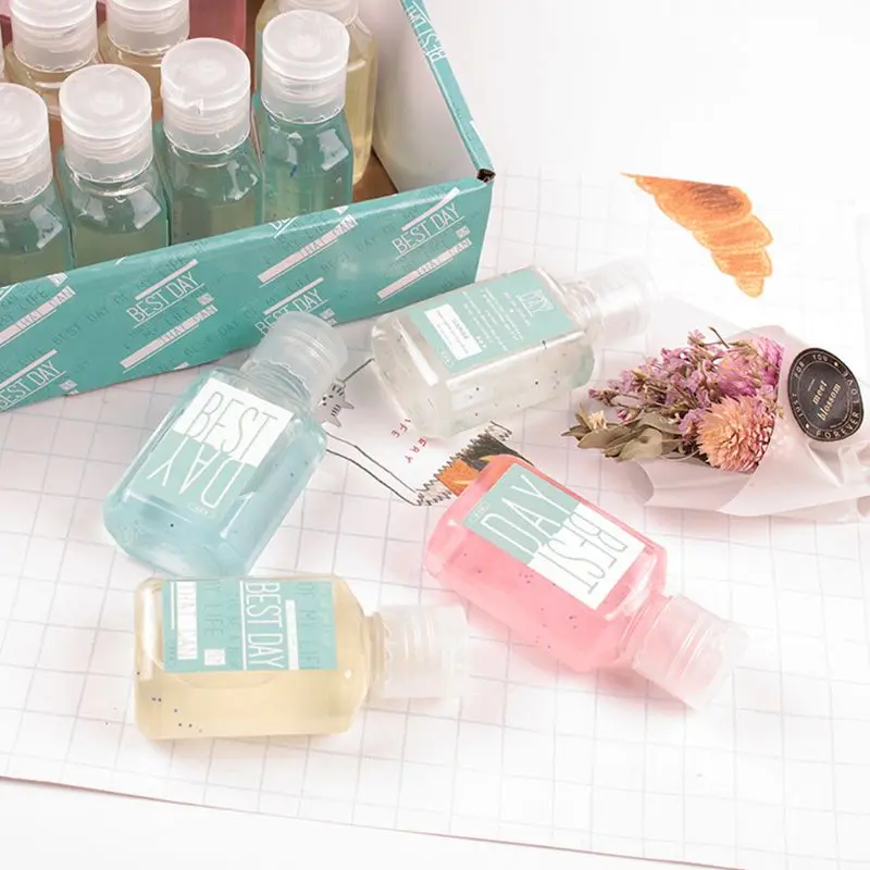 

30ml Summer Fresh Jelly Candy Color Mini Hand Sanitizer Anti-Bacteria Fruit-Scented Disposable No Clean Waterless Shampoo Cleans
