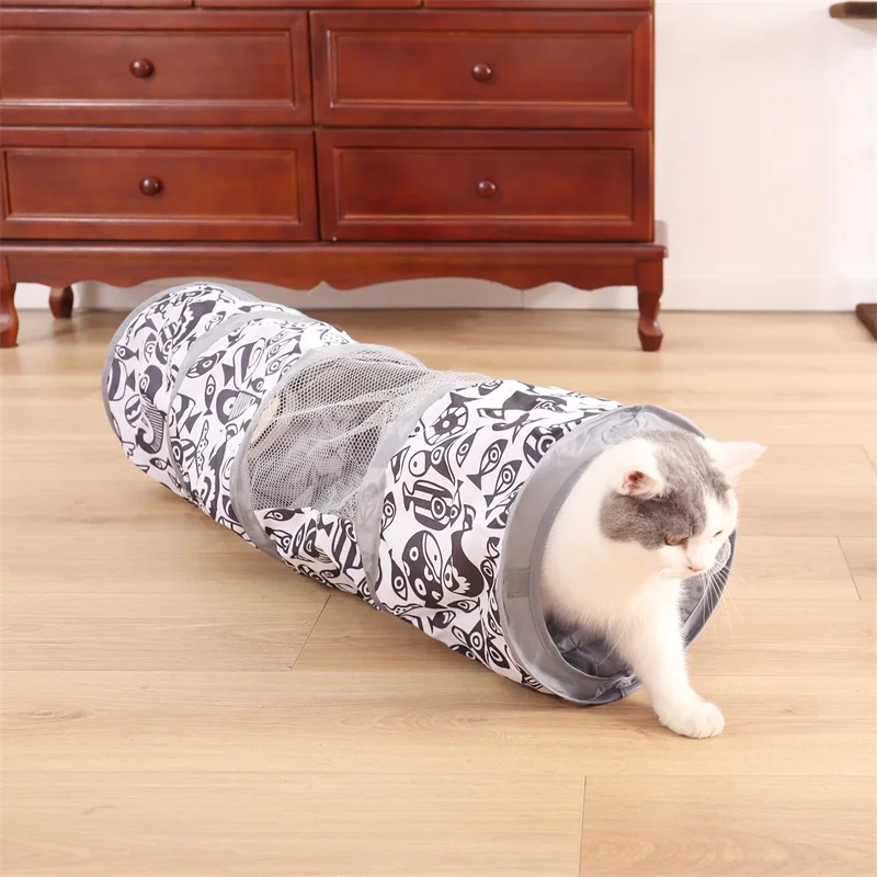 Игрушки для кошек котята складной туннель игровые трубки мячи котят кошачья