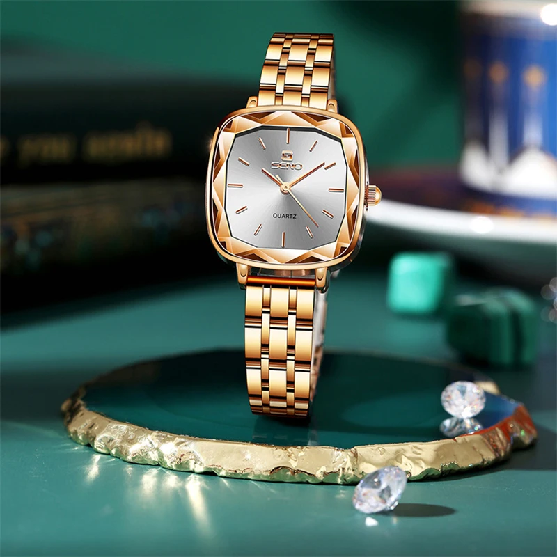 2022 Square Watches for Women Fashion Quartz Watch Luxury Montre Femme Moda Reloj Mujer Relogio Feminino Dropshipping Regalos