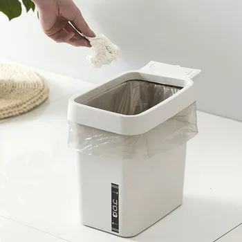 

Creative Japanese Style Trash Bin Simple Large Capacity Storage Bin Bathroom Dustbin Gap Corner Waste Can For Kitchen Office Use