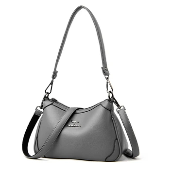 

2020 New Hot Sale Soft Leather Hobos Bags Ladies Fashion Genuine Leather Women's Handbags Shoulder Bags For Women Messenger Bags