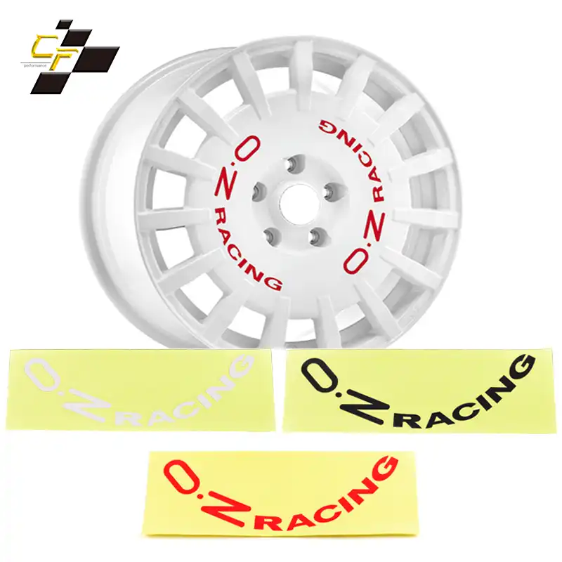 8 pcs OZ Racing Alloy Wheels Sticker For OZ Rally Racing Van Leggenda