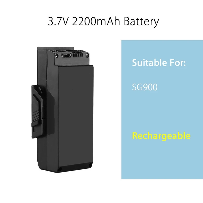3,7 V 2200Mah батарея черный запасная батарея запасные части Аксессуары для Sg900 Дрон Квадрокоптер