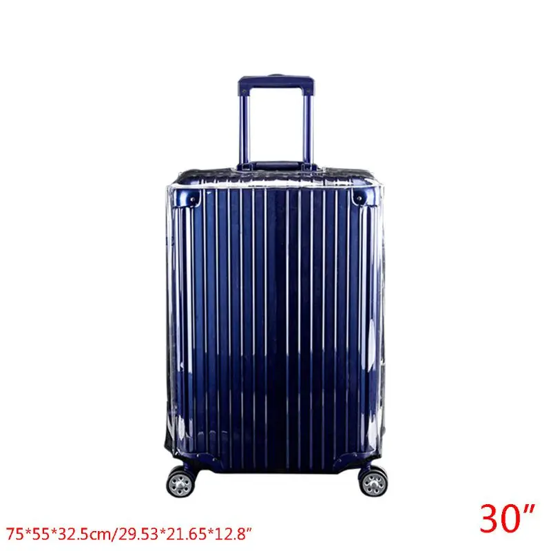 Clear PVC Suitcase Cover Protectors 20 22 24 26 28 30in for Wheeled Luggage Case