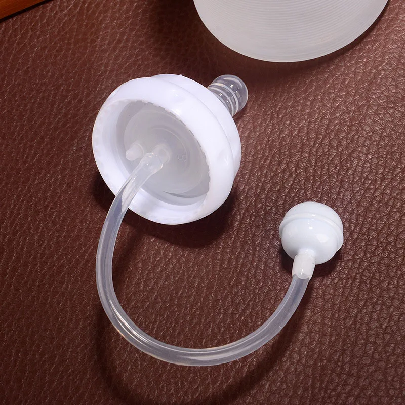 Cute Pacifier Glass Water Bottle With Straw Creative Personality Adult Baby Nipple Bottle Portable Cup Water Bottles For Girls