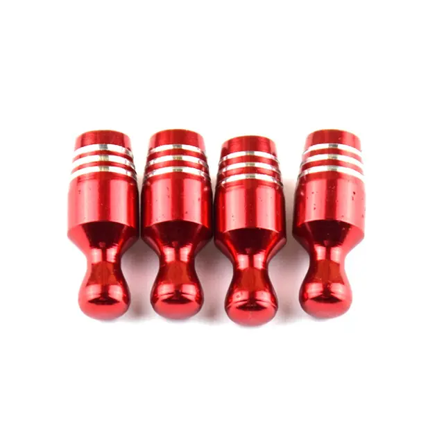 US $43.20 4PCSSET Aluminum Alloy Automobile Car Bowling Pin Car Truck Bike Tyre Tire Valve Stem Cap Cover Ac