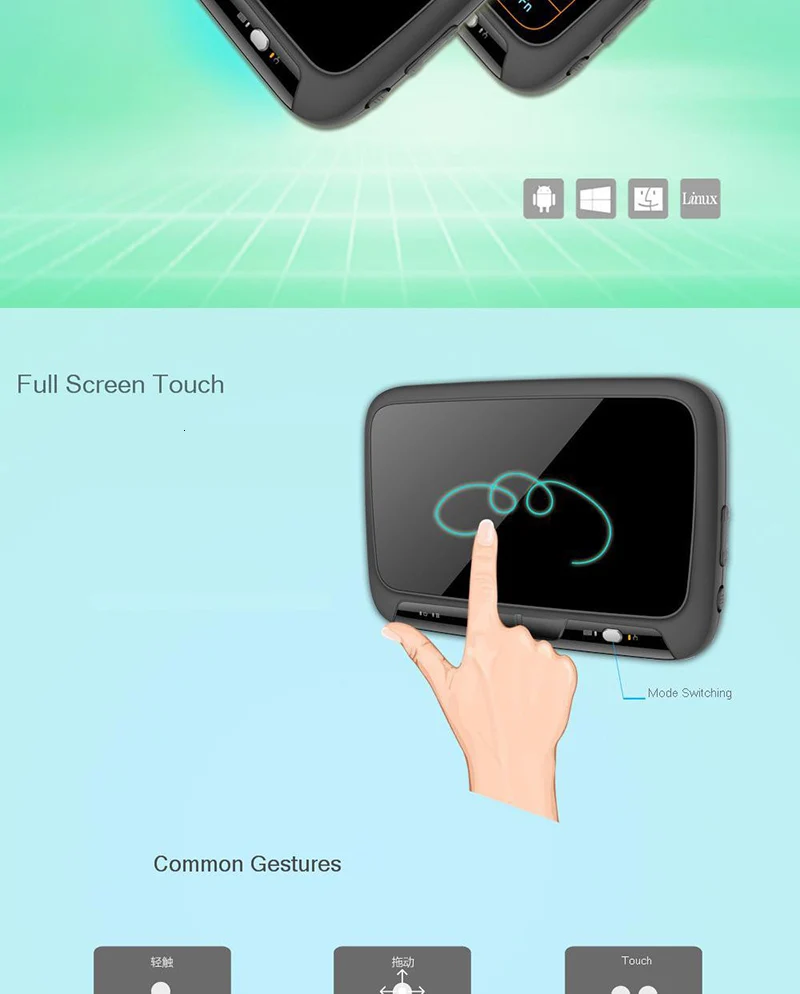 SeenDa Mini 2,4G Беспроводная клавиатура с подсветкой Сенсорная панель Air mouse ИК пульт дистанционного управления для коробки Smart tv Android iOS Windows