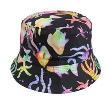 Новинка года. Панамы для рыбалки в океаническом мире. Кепки для женщин и мужчин с изображением морской звезды, осьминога Боба. Летняя модная Панама для влюбленных