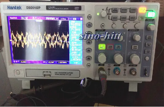 Hantek DSO5102P Цифровой осциллограф 100 МГц 2Ch 1GS/s 7 ''TFT lcd 800x480 Длина записи 24K USB AC110-220V