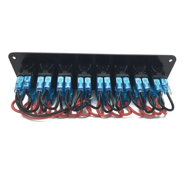 Водонепроницаемый 8 банд 2LED светильник кулисный переключатель панель автоматический выключатель 12 В лодка морской