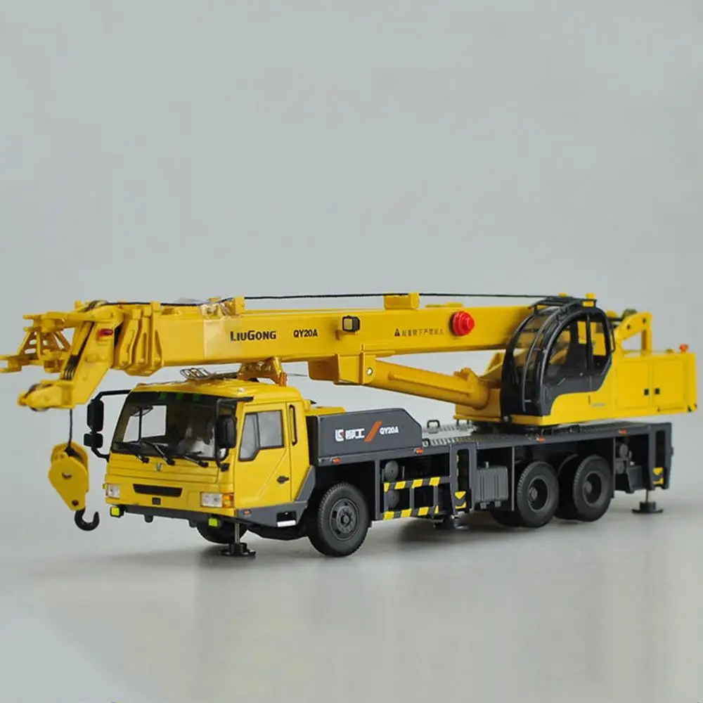 Orange Завод 1:43 Масштаб Liugong Qy20a полный гидравлический кран модели для коллекции - Цвет: Orange