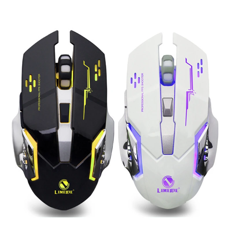 Wireless Charging Mouse USB Charging Colorful Light Gaming Mouse Computer Mouse