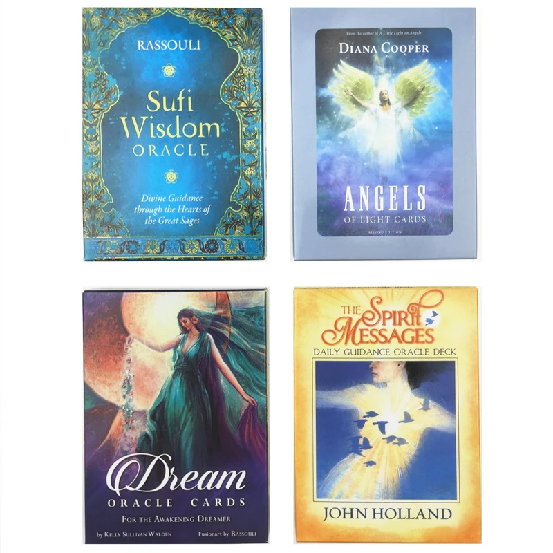 Cartes Oracle De Reve Mystique Jeu De Societe De Tarot De Fete En Famille De Messages D Esprit De Sagesse Soufi D Anges De Lumiere Nouvelle Collection Aliexpress