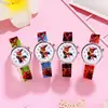 Disney Frozen Princess Elsa Children Cartoon Watches Spiderman Colorful Led Light Boys Watch Girls KidsGift Clock Wristwatch 5