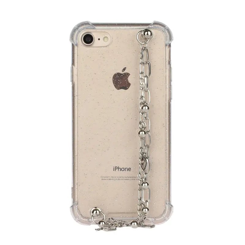 Чехол для Iphone 7 Plus Модный Блестящий милый чехол-браслет 8 мягкая силиконовая