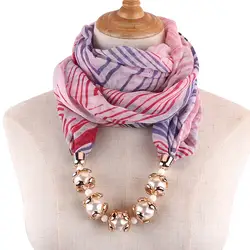 Кольцо шарф женский Осень 2019 модные сексуальные перламутровые шарфы женские пляжные в стиле бохо шаль Элегантное ожерелье шарф foulard femme