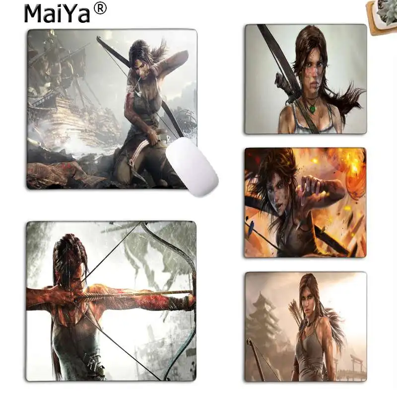 MaiYaCa tomb raider маленький коврик для мыши ПК компьютерный коврик резиновый ПК компьютерный игровой коврик для мыши