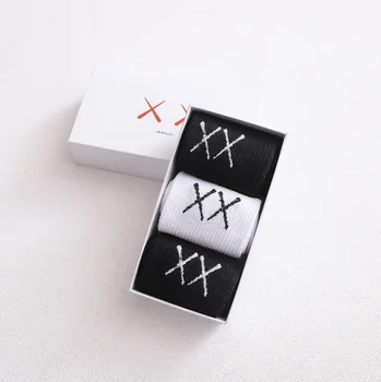 

Korean style fashion Harajuku street hip hop socks unisex fun men's socks happy skateboard Chinese character letter ladies socks