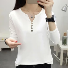 ^#Cheap M-5XL Plus Size Womens Tops And Blouses Blusas Mujer De Moda 2019 Chemise Femme V-Neck Button Blouse White Shirt Women Clothes ^#Cheap M-5XL Plus Size Womens Tops And Blouses Blusas Mujer De Moda 2019 Chemise Femme V-Neck Button Blouse White Shirt Women Clothes