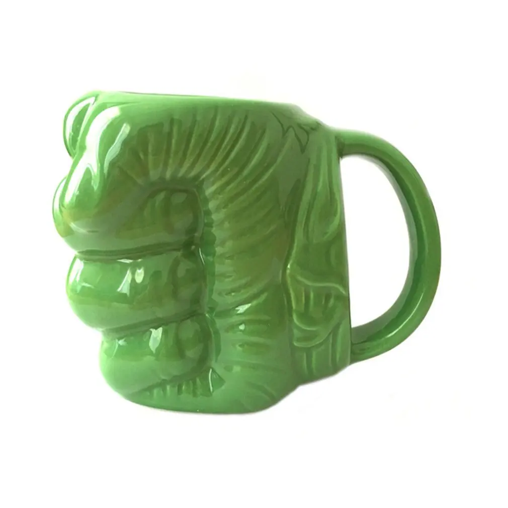 Creative ceramic cup Hulk fist ceramic cup mug gram coffee mug grip box cup home daily necessities gift