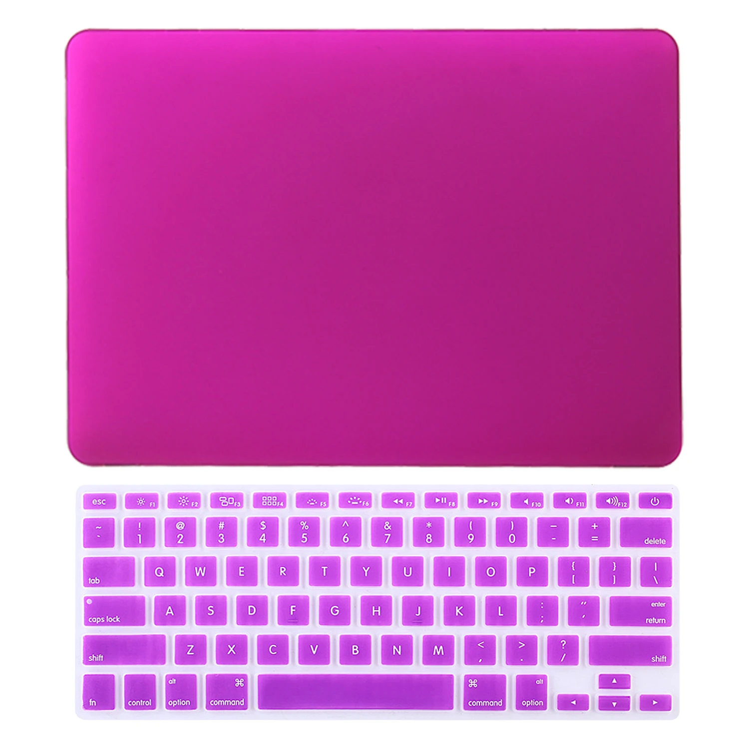 Purple Elisona устойчивый к царапинам Кристальный защитный чехол для ноутбука с клавиатурой для Apple Mac retina Pro 13 15 дюймов 2013 - Цвет: Purple