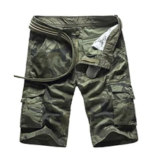 Американские размеры Новые камуфляжные свободные мужские шорты Карго крутые летние военные камуфляжные мужские шорты Карго шорты