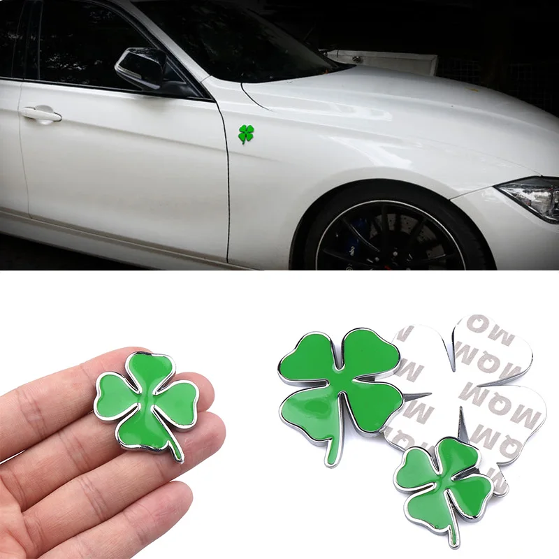 Четырехлистный клевер четырехлистная зеленая эмблема значок наклейка для Alfa Romeo