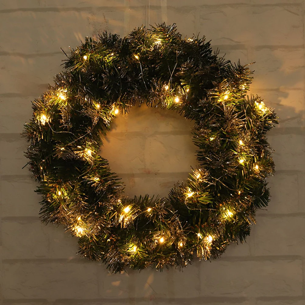 Navidad рождественские украшения для венков 30 см 40 см большие гирлянды Рождественский венок домашняя дверь рождественские украшения для дома