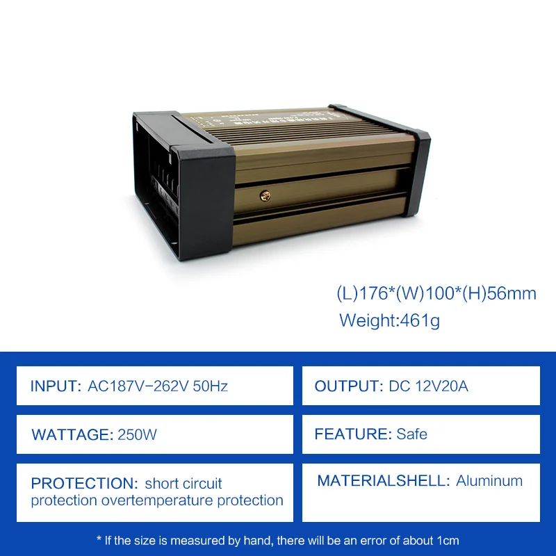 AC DC 220V Rainproof Switching Power Supply 12V 240W Outdoor Lighting Transformer 12 Volt 20A Waterproof Source | Обустройство дома