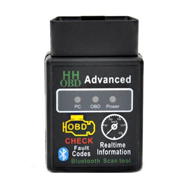 Мини ELM327 V1.5 Bluetooth HH OBD Расширенный OBDII OBD2 ELM 327 Автомобильный диагностический сканер, считыватель кодов, инструмент для сканирования