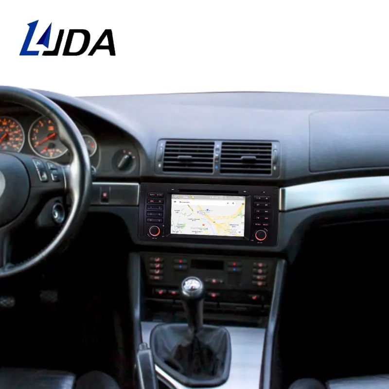 Flash Deal LJDA Android 9.0 Car DVD Player For BMW E39 X5 E53 M5 1 Din Car Radio GPS Navigation Stereo Multimedia 4G+64G DSP Headunit WIFI 4