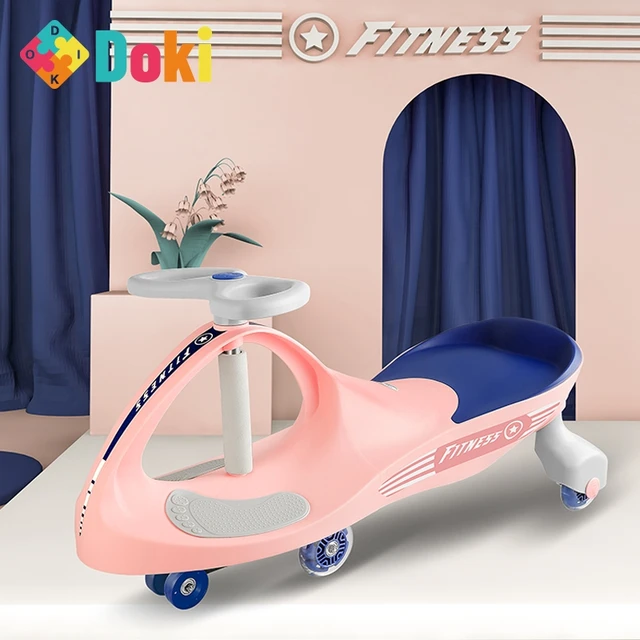 Doki Toy Ride On Toy-blue/pink/green New PP Children Ride On Plasma Car / Kids Twist Car / Baby Swing Car Popular Light 2021 1