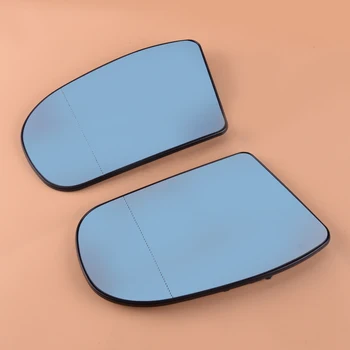

beler 1 Pair ABS Blue Heated Mirror Glass 2038100121 2038100221 Fit for Benz E/C-Class W211 W203 Sedan/Wagon/Coupe 2003-2006