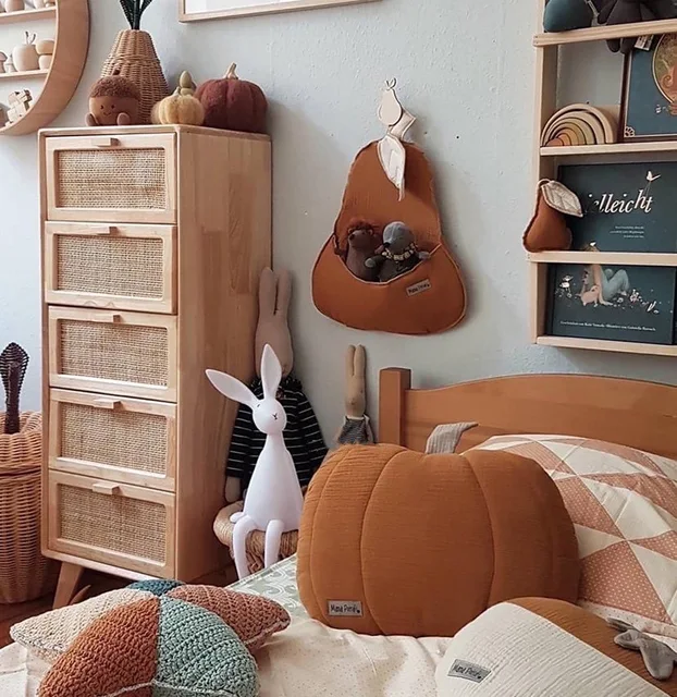 Children's Room Hanging Decoration Ins Cotton Niche Cute Pear Wall Hanging Decoration Creative Storage Practical Wall Hanging 2