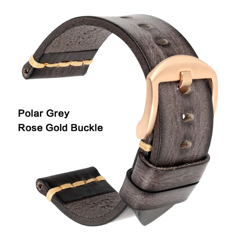 Handmade Vintage Calfskin Leather Watch Strap